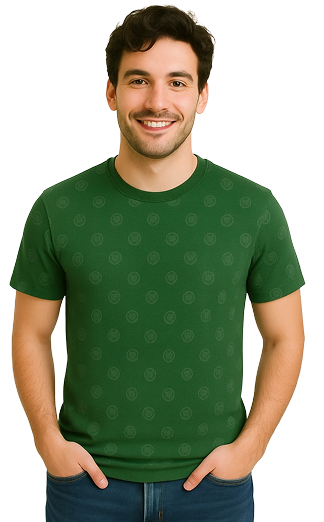 Shirt logo pattern regular fit