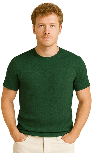 Shirt stitched pattern regular fit